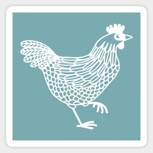 White Hen Sticker